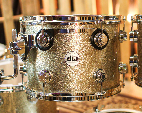 DW Collector's Maple SSC Nickel Sparkle Glass Drum Set - 22,10,12,14,16 - SO#1384268