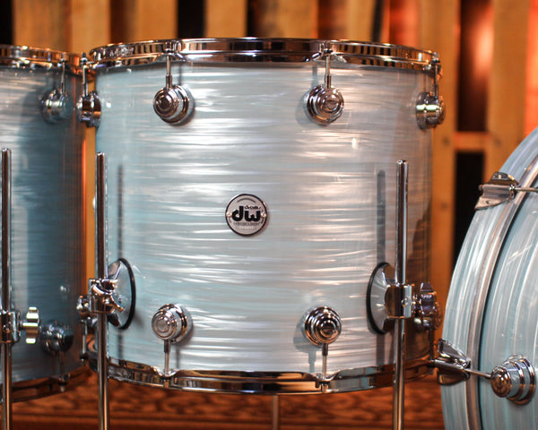 DW Collector's Maple SSC Pale Blue Oyster Drum Set - 24,13,16,18 - SO#1417020