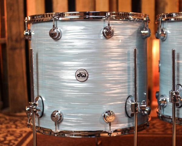 DW Collector's Maple SSC Pale Blue Oyster Drum Set - 24,13,16,18 - SO#1417020