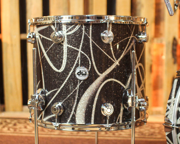 DW Collector's Maple SSC Smoke Glass Contrail Drum Set - 22,10,12,16 - SO#1428273