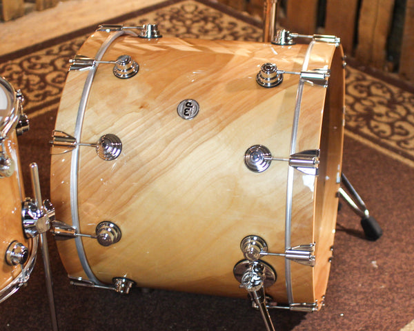 DW Collector's Pure Birch HVLT Natural Lacquer Drum Set - 22,10,12,14,16,14sn - SO#1419680