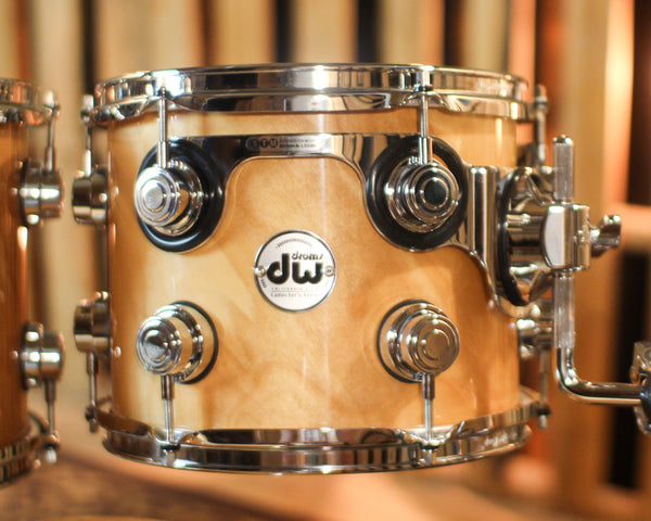 DW Collector's Pure Birch HVLT Natural Lacquer Drum Set - 22,10,12,14,16,14sn - SO#1419680