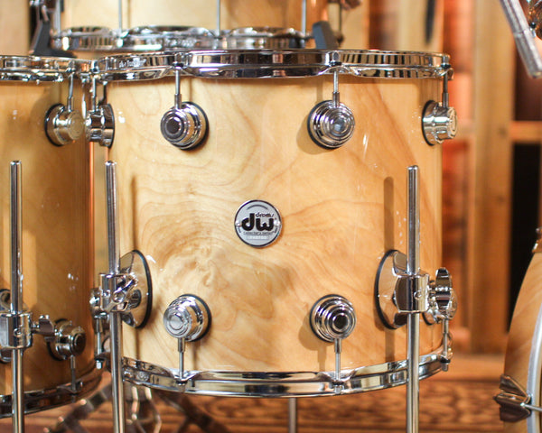 DW Collector's Pure Birch HVLT Natural Lacquer Drum Set - 22,10,12,14,16,14sn - SO#1419680