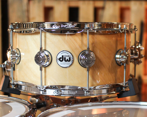 DW Collector's Pure Birch HVLT Natural Lacquer Drum Set - 22,10,12,14,16,14sn - SO#1419680