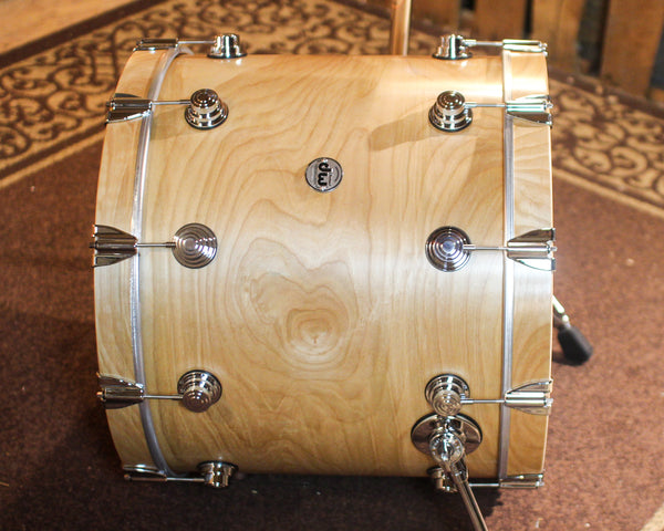 DW Collector's Pure Birch HVLT Natural Satin Oil Drum Set - 22,10,12,16 - SO#1433138