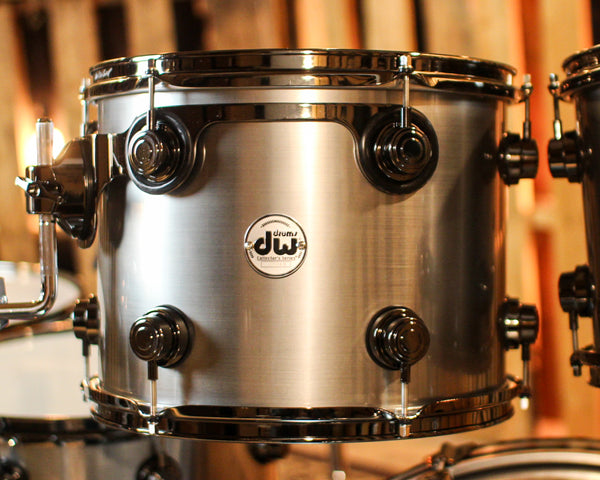 DW Collector's Oak Anodized Stainless Steel Drum Set - 24,10,12,13,15,18,14sn - SO#1357434