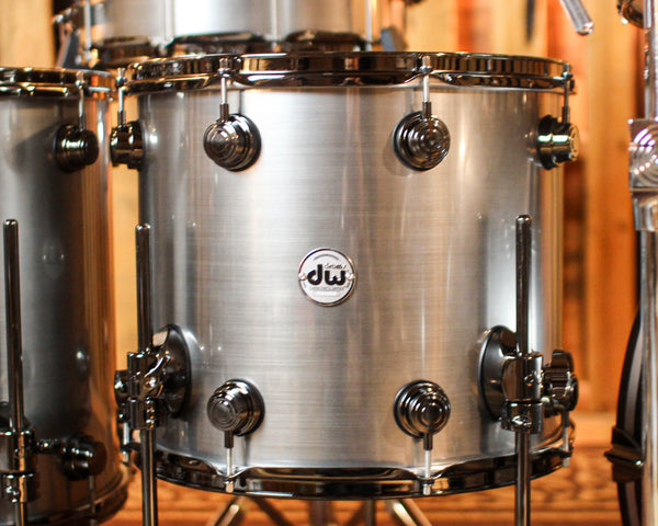 DW Collector's Oak Anodized Stainless Steel Drum Set - 24,10,12,13,15,18,14sn - SO#1357434
