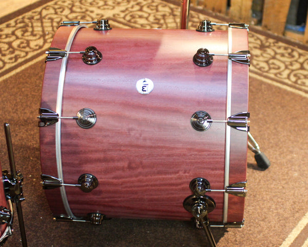 DW Collector's Pure Purpleheart VLT Natural Satin Oil Drum Set - 22,10,12,16 - SO#1398023