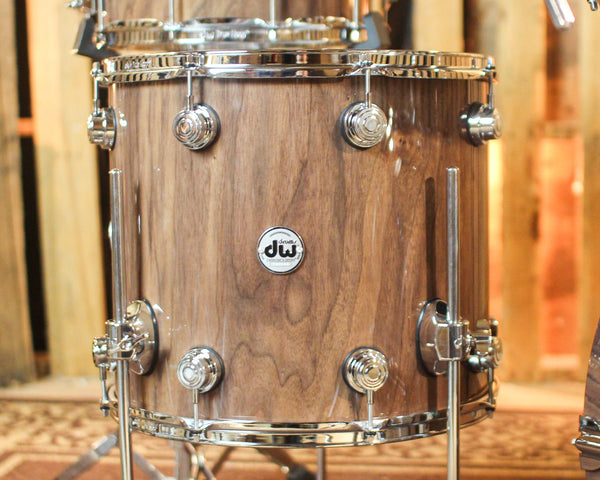 DW Collector's Pure Walnut Natural Lacquer Drum Set - 22,10,12,16,14sn - SO#1424150