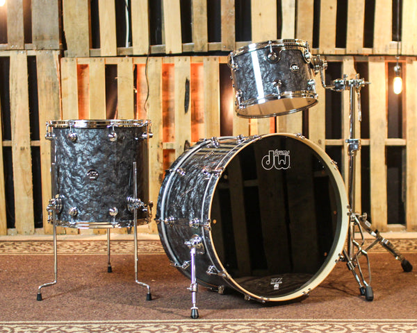 DW Performance Black Diamond Rock Drum Set - 14x24, 9x13, 16x16