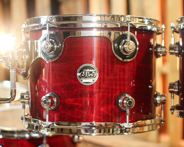 DW Performance Cherry Stain 5pc Drum Set - 18x22, 8x10, 9x12, 12x14,14x16