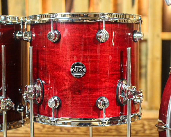 DW Performance Cherry Stain 5pc Drum Set - 18x22, 8x10, 9x12, 12x14,14x16