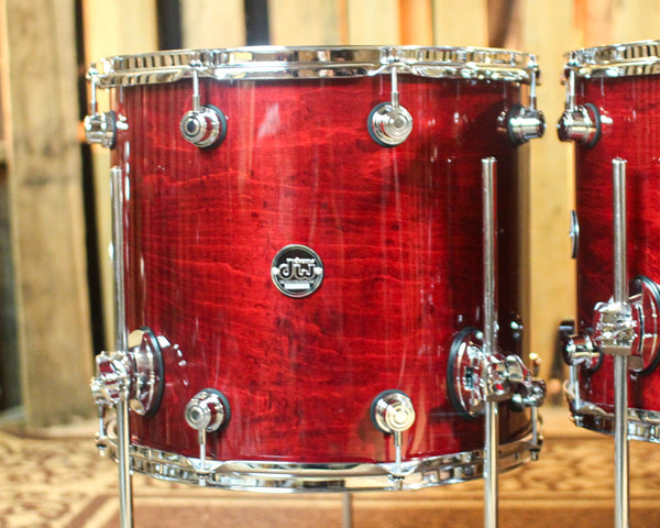 DW Performance Cherry Stain 5pc Drum Set - 18x22, 8x10, 9x12, 12x14,14x16