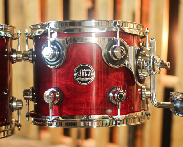 DW Performance Cherry Stain Lacquer Fusion Drum Set - 16x20, 8x10, 9x12, 12x14