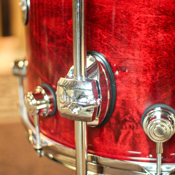 DW Performance Cherry Stain Lacquer Fusion Drum Set - 16x20, 8x10, 9x12, 12x14