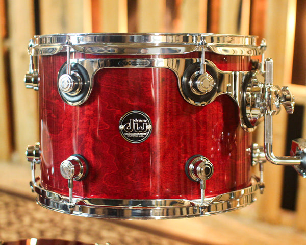 DW Performance Cherry Stain Lacquer Rock Drum Set - 14x24, 9x13, 16x16