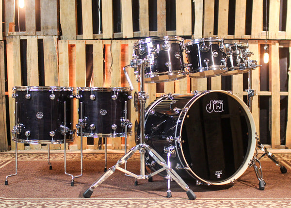 DW Performance Ebony Stain 6pc Drum Set - 18x22, 7x8, 8x10, 9x12, 12x14, 14x16