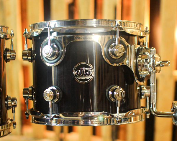 DW Performance Ebony Stain Lacquer Fusion Drum Set - 16x20, 8x10, 9x12, 12x14