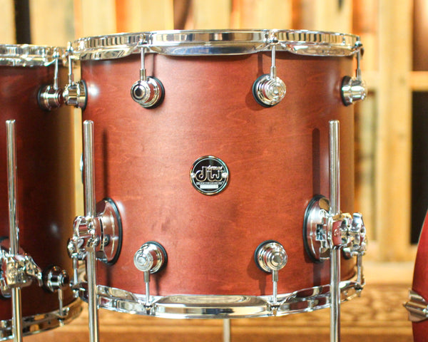DW Performance Tobacco Stain 5pc Drum Set - 18x22, 8x10, 9x12, 12x14, 14x16