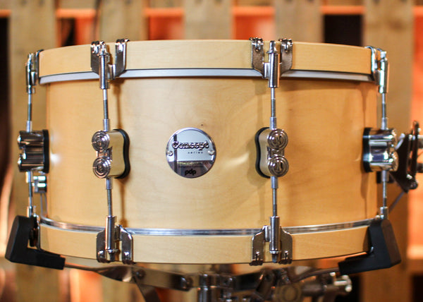 PDP 6.5x14 Concept Classic Natural Stain w/ Natural Hoops Snare Drum - PDCC6514SSNN
