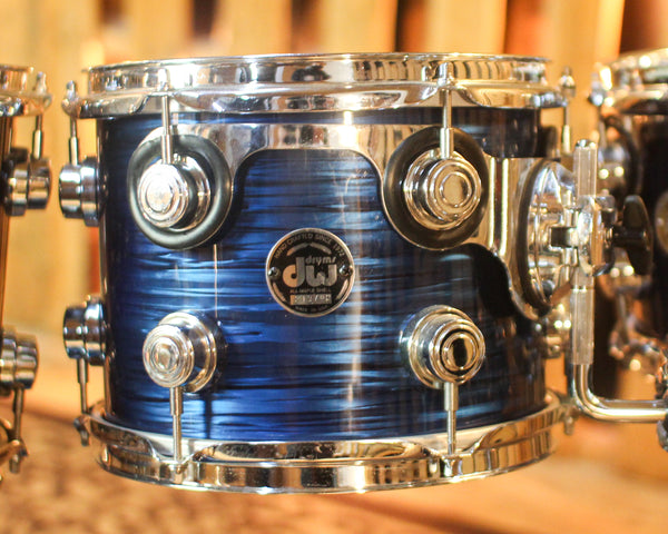 Used DW Collector's Maple Deep Blue Oyster Drum Set - 18x20,7x8,8x10,9x12,11x14