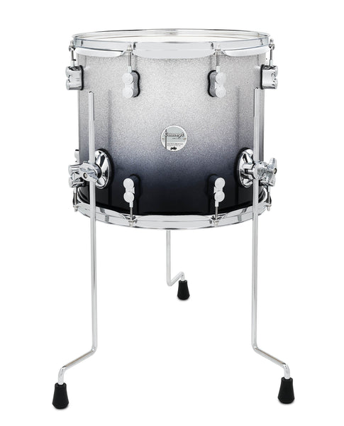 PDP 12x14 Concept Maple Silver to Black Fade Floor Tom