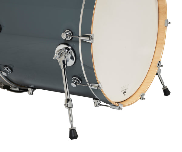 DW Design 4-Piece Steel Gray Lacquer Drum Set - 22,10,12,16 - DDLG2214SG