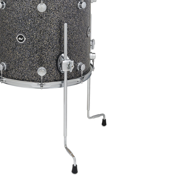 DW DWe 5-piece Black Galaxy Drum Kit Bundle w/ Hardware Pack & Cymbals