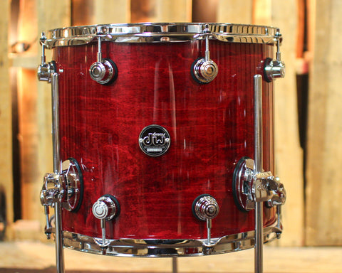 DW Performance Cherry Stain Floor Tom - 12x14