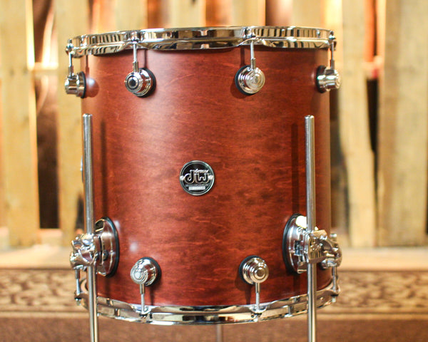 DW Performance Tobacco Stain Floor Tom - 14x14