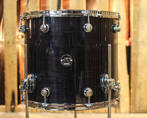 DW Performance Ebony Stain Floor Tom - 14x16