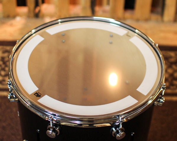 DW Performance Piano Black Lacquer Floor Tom - 16x16