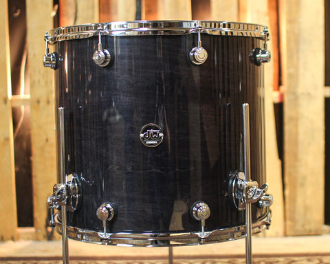 DW Performance Ebony Stain Floor Tom - 16x18