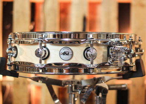 DW 3.14x14 Collector's Maple Natural Satin Oil Pi Snare Drum - SO#1358651