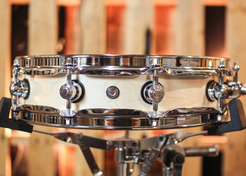 DW 3.14x14 Collector's Maple Natural Satin Oil Pi Snare Drum - SO#1358653