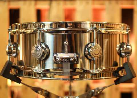 DW 4.5x13 Collector's 1mm Stainless Steel Snare Drum - DRVL4513SPC