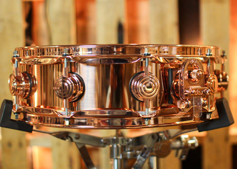 DW 4x14 Collector's Polished Copper Snare Drum w/ Copper Hardware - DRVP0414SPP