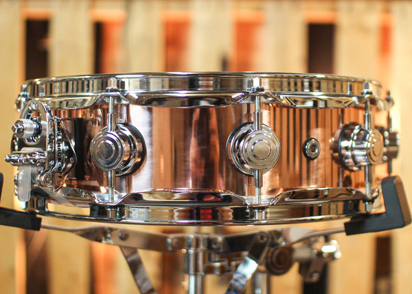 DW 4x14 Collector's Polished Copper Snare Drum - DRVP0414SPC