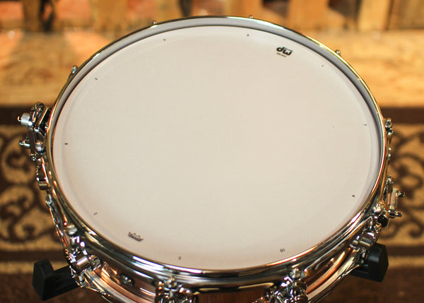 DW 4x14 Collector's Polished Copper Snare Drum - DRVP0414SPC