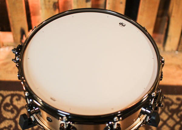 DW 5.5x14 Collector's 3mm Brushed Bell Bronze Snare Drum w/ Black Nickel Hardware - DRVZ5514SVN