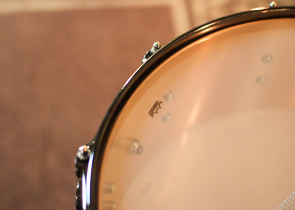 DW 5.5x14 Collector's 3mm Brushed Bell Bronze Snare Drum w/ Black Nickel Hardware - DRVZ5514SVN