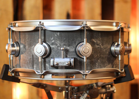 DW 5.5x14 Collector's Concrete Snare Drum w/ Satin Chrome Hardware