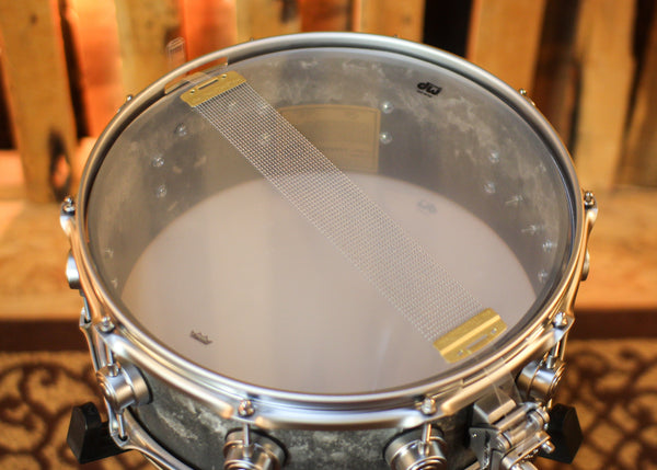 DW 5.5x14 Collector's Concrete Snare Drum w/ Satin Chrome Hardware