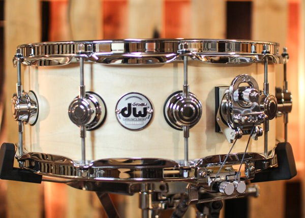 DW 5.5x14 Collector's Maple Natural Satin Oil True Sonic Snare Drum - SO#1349878