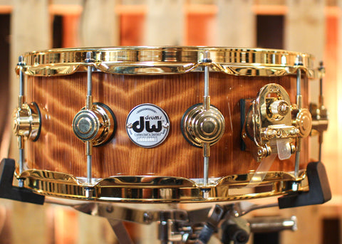 DW 5.5x14 Collector's Maple VLT Redwood Stump Snare Drum - SO#1234034