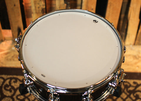 DW 5.5x14 Collector's Polished Black Nickel over Brass Snare Drum - DRVB5514SVC