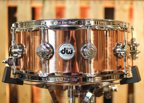 DW 5.5x14 Collector's Polished Copper Snare Drum - DRVP5514SPC