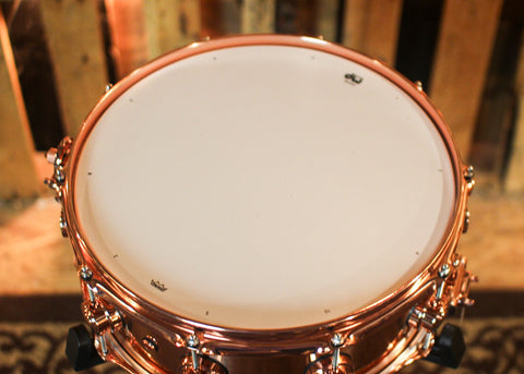 DW 5.5x14 Collector's Polished Copper Snare Drum w/ Copper Hardware - DRVP5514SPP