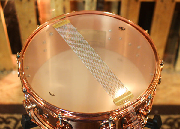 DW 5.5x14 Collector's Polished Copper Snare Drum w/ Copper Hardware - DRVP5514SPP