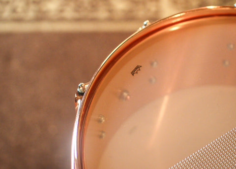 DW 5.5x14 Collector's Polished Copper Snare Drum w/ Copper Hardware - DRVP5514SPP